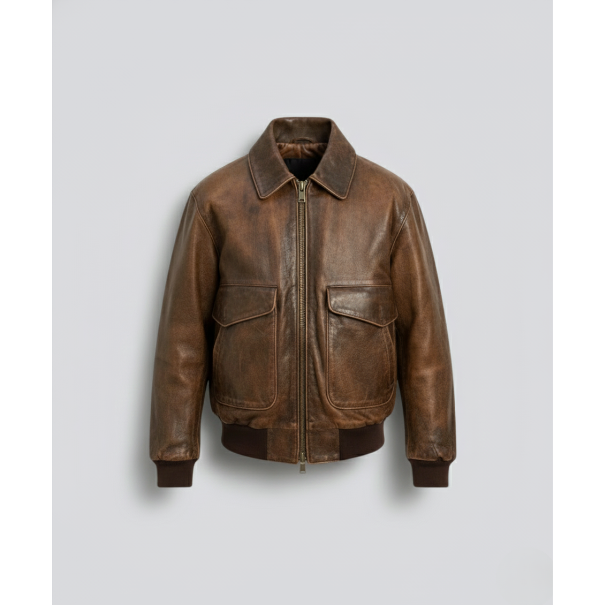 The Caravanserai Bomber Leather Jacket